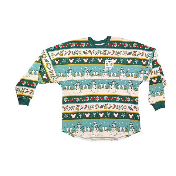 Walt Disney World Mickey Snowman Christmas Spirit Jersey Size Large New No Tags - Picture 13 of 16